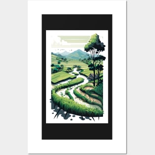 Vietnam Rice Fields Posters and Art